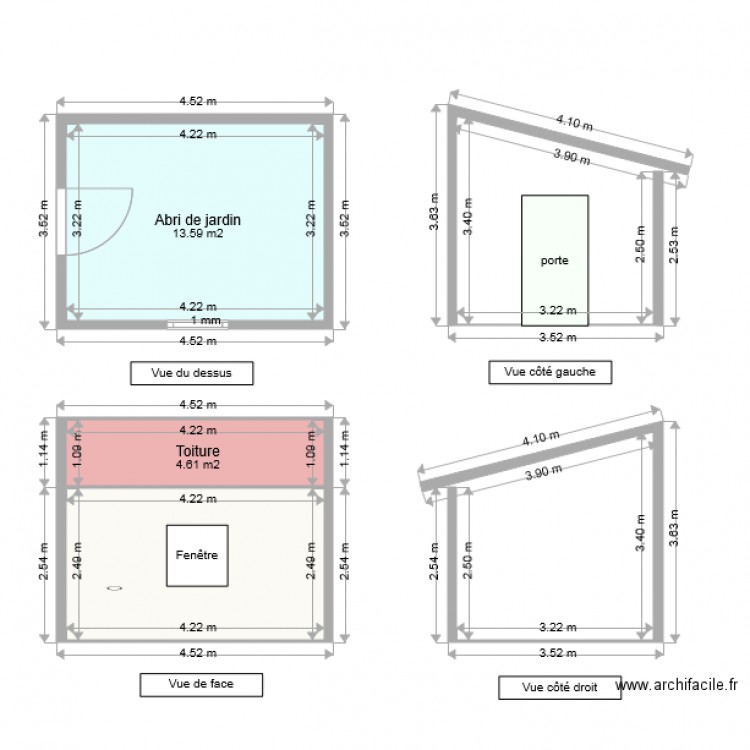 Plan d'abri de jardin
