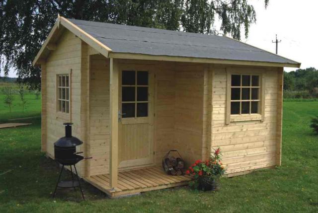 Maison en bois jardin
