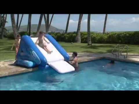 Toboggan kool splash intex
