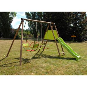 Portique balancoire pas cher bois
