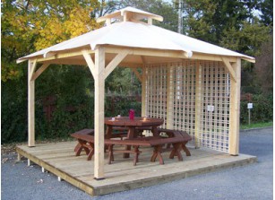 Pavillon de jardin en bois

