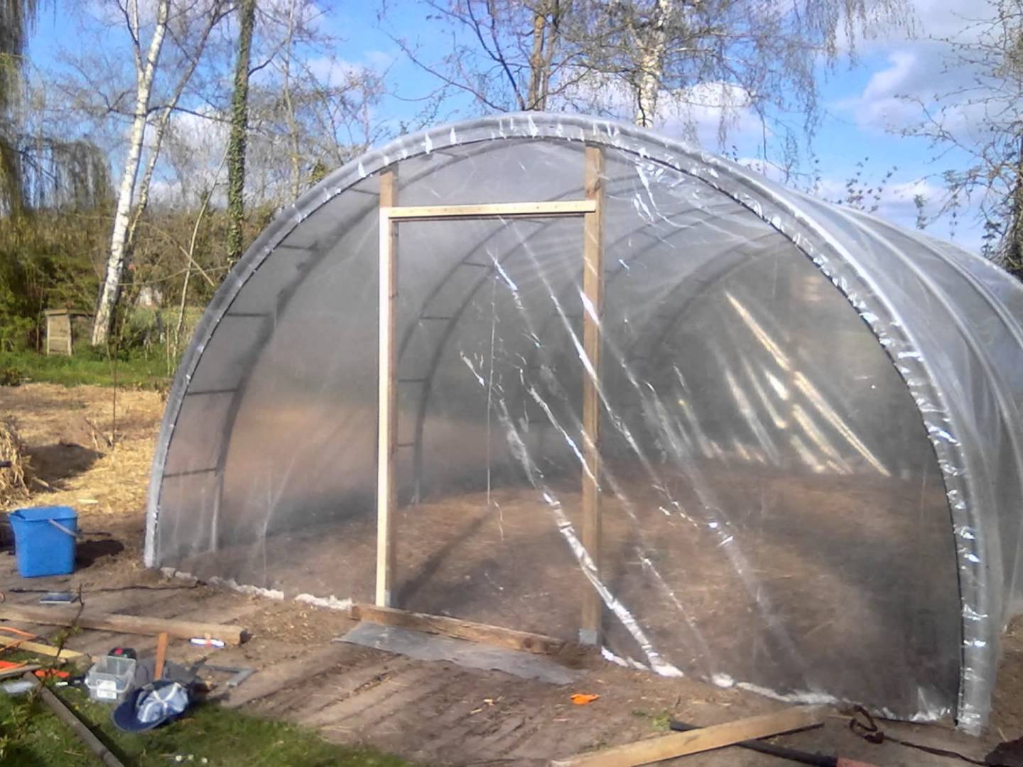 Realisation d'une serre de jardin

