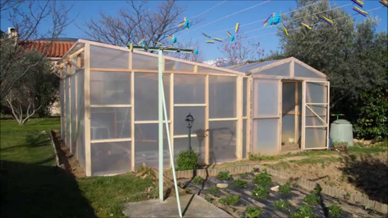 Serre de jardin en bois pas cher
