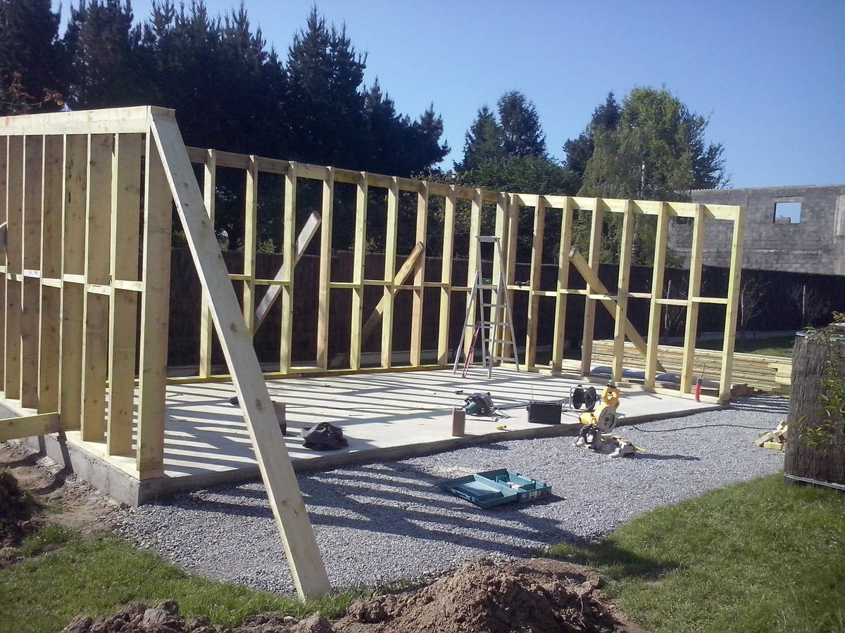 Cabane de jardin ossature bois
