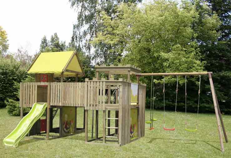 Portique bois enfant
