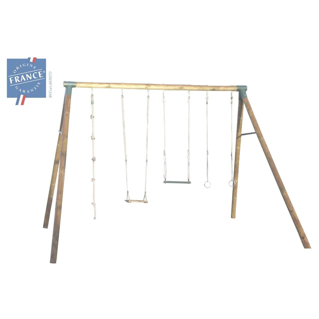 Balançoire avec toboggan leclerc
