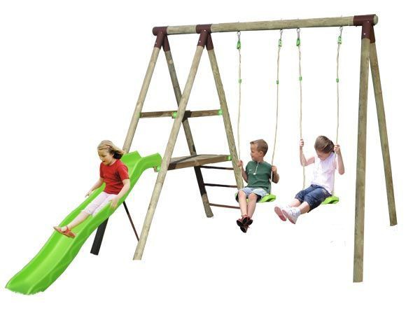 Portique balancoire pas cher bois
