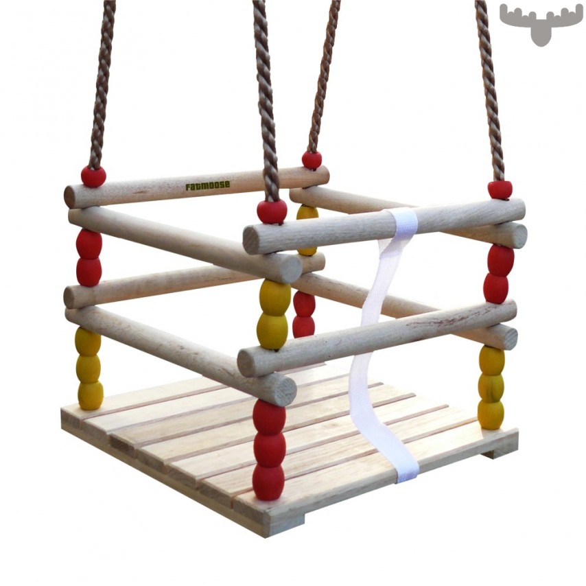 Balançoire bébé en bois
