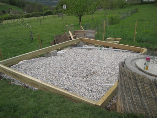 Cabane de jardin sol
