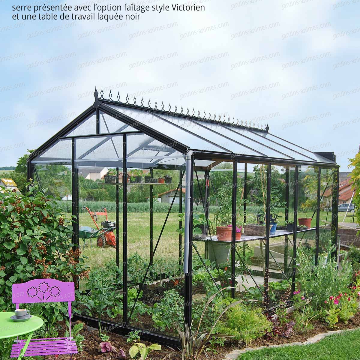 Serre de jardin style victorien
