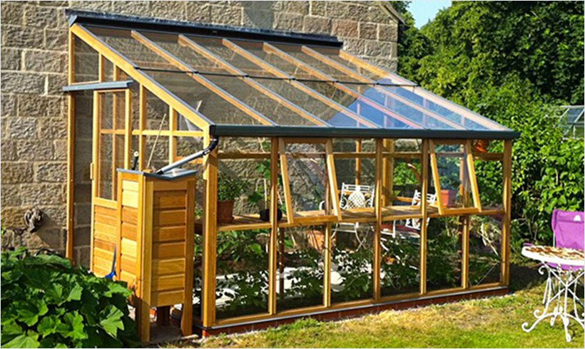 Serre de jardin bois et verre
