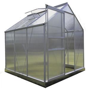 Serre de jardin polycarbonate 3 6m2 avec base
