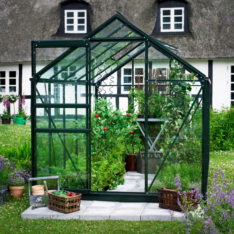 Serre jardin en verre
