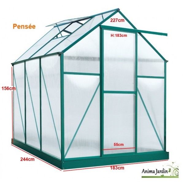 Serre de jardin en polycarbonate pas cher
