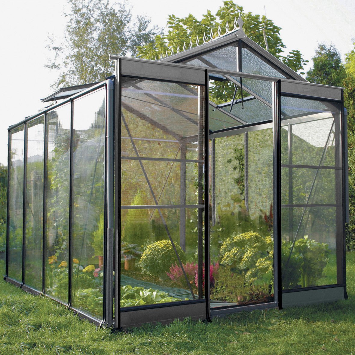 Serre de jardin en verre
