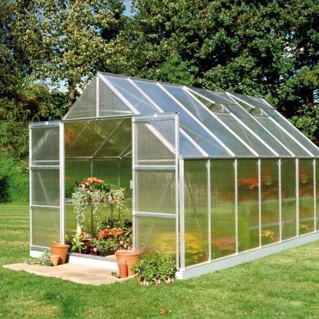 Serre de jardin 6 25m2 abris plante en alu et polycarbonate
