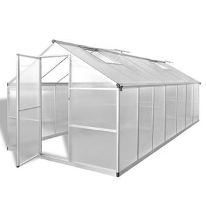 Serre de jardin en polycarbonate de 7.5 m2 greenea
