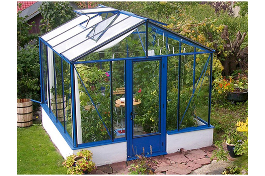 Serre de jardin sur muret 3 80
