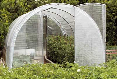 Jardin serre tunnel
