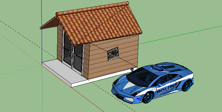 Cabane de jardin google sketchup
