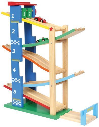 Toboggan voiture bois
