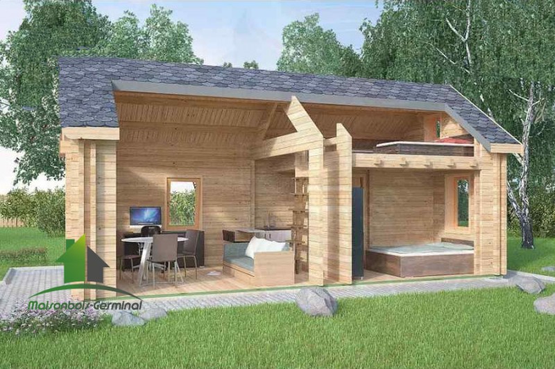 Cabane de jardin isolée
