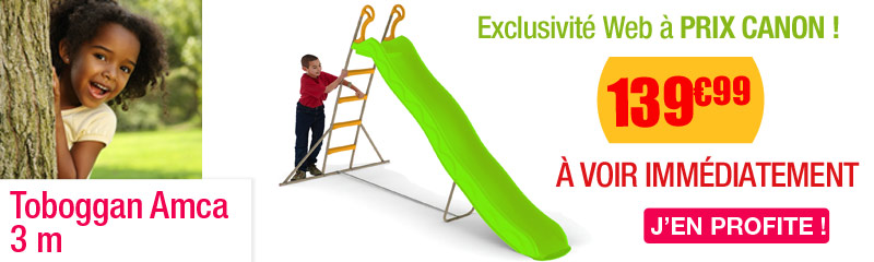 Toboggan 3 80 m moins cher
