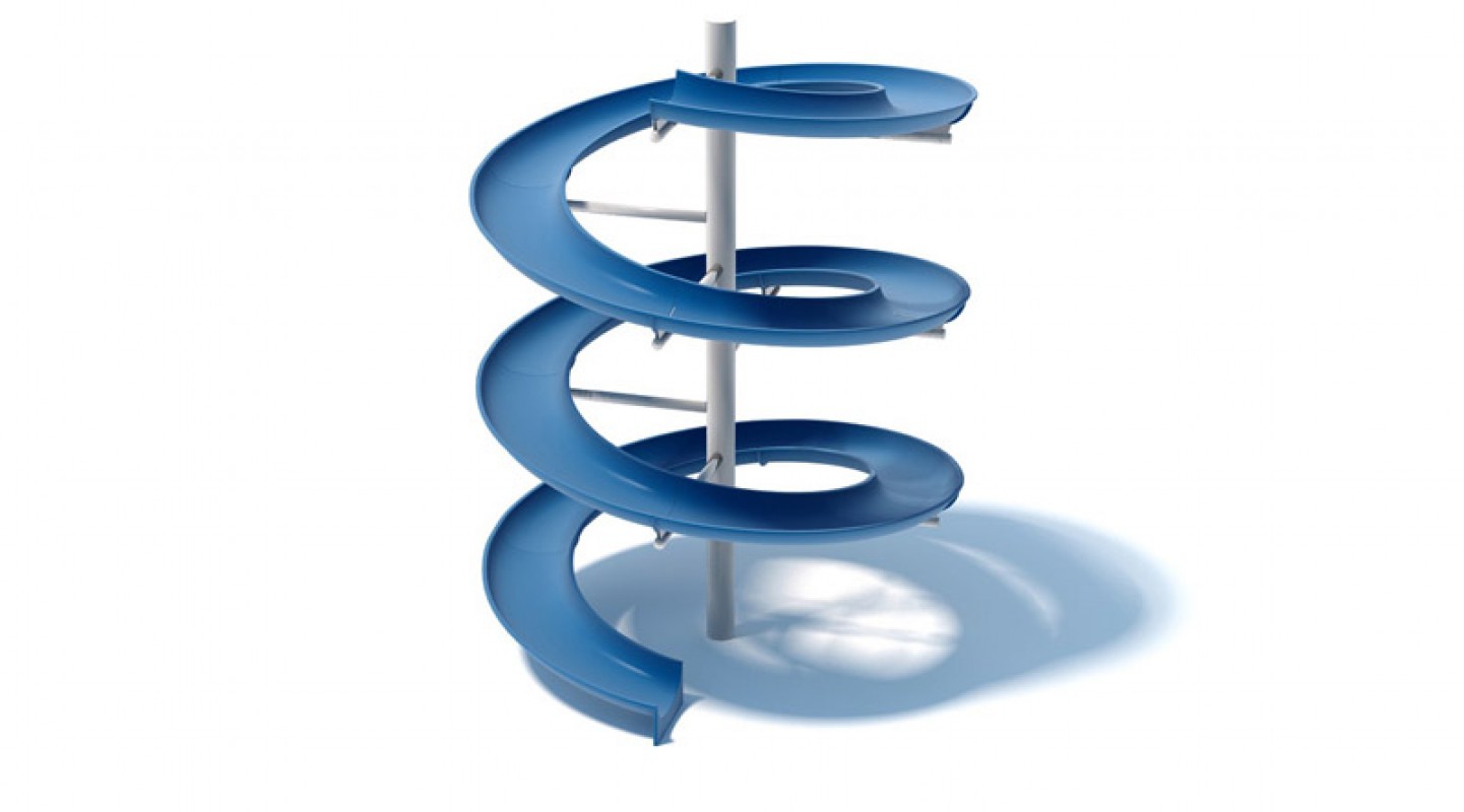 Toboggan bleu
