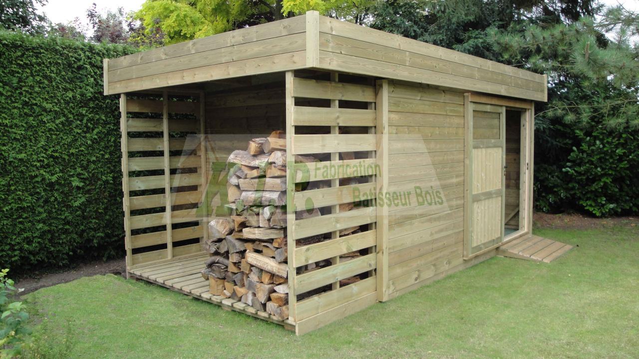 Abri jardin toit plat
