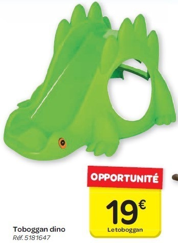 Toboggan dinosaure

