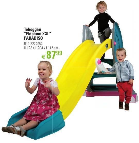 Toboggan éléphant xxl
