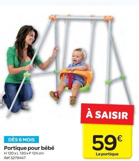 Balancoire et toboggan carrefour
