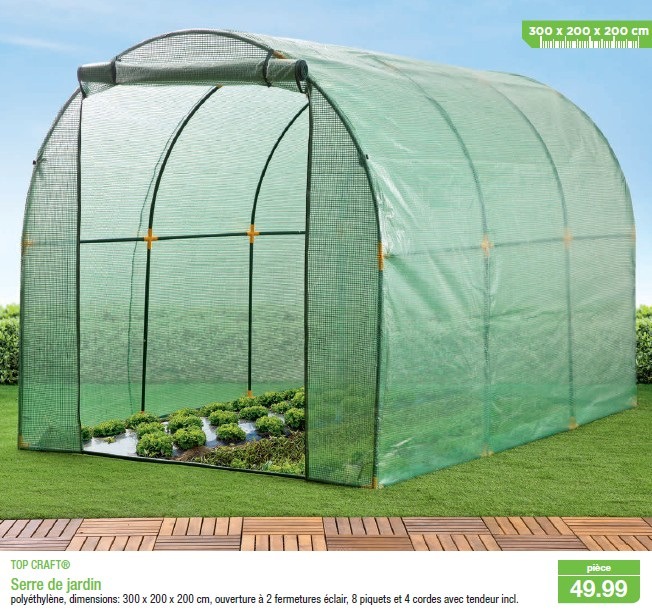 Serre tunnel en promo
