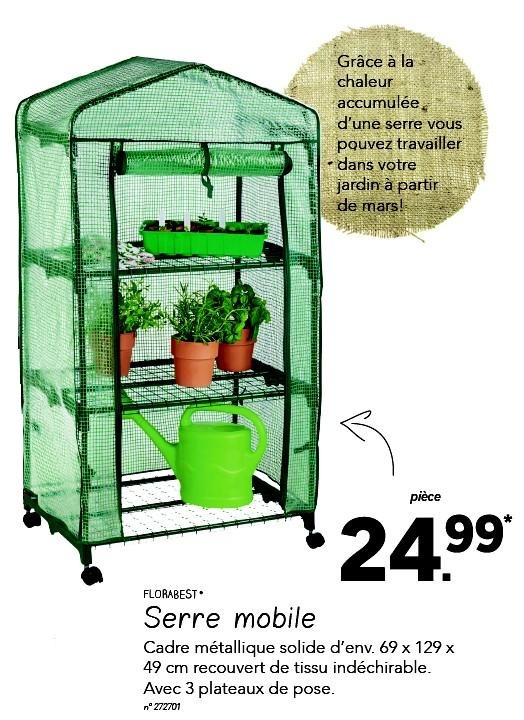 Serre mobile jardin
