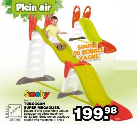 Toboggan smoby megagliss
