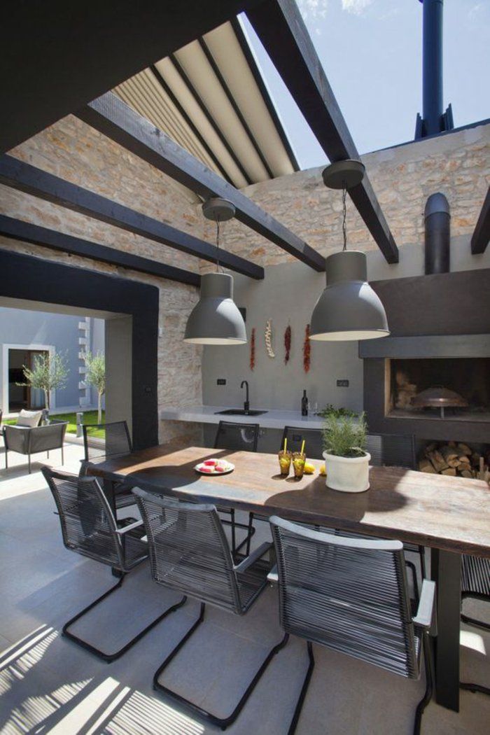 veranda cuisine exterieur