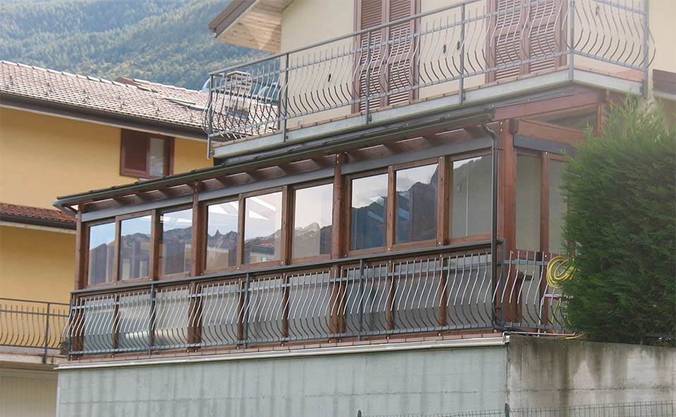 veranda balcone scorrevole