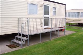 metal veranda for static caravan