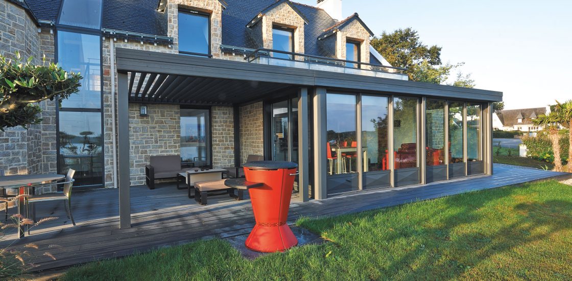 hauteur veranda toit plat