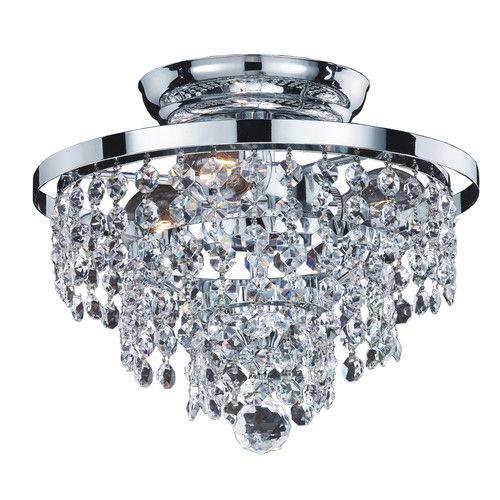 veranda 3 light ceiling silver pearl incandescent semi-flush mount