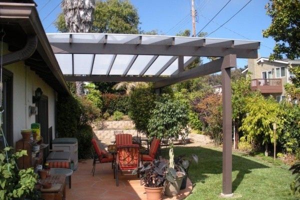 diy polycarbonate veranda
