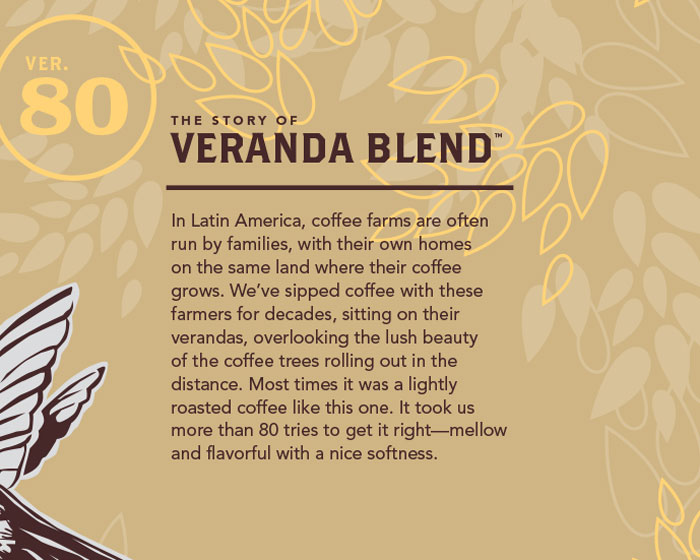 veranda blend packaging