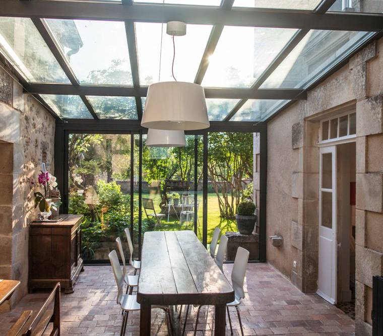 amenagement veranda salle a manger
