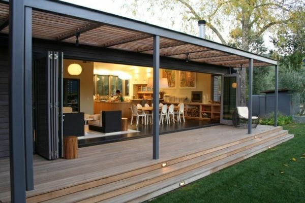 veranda aus metall