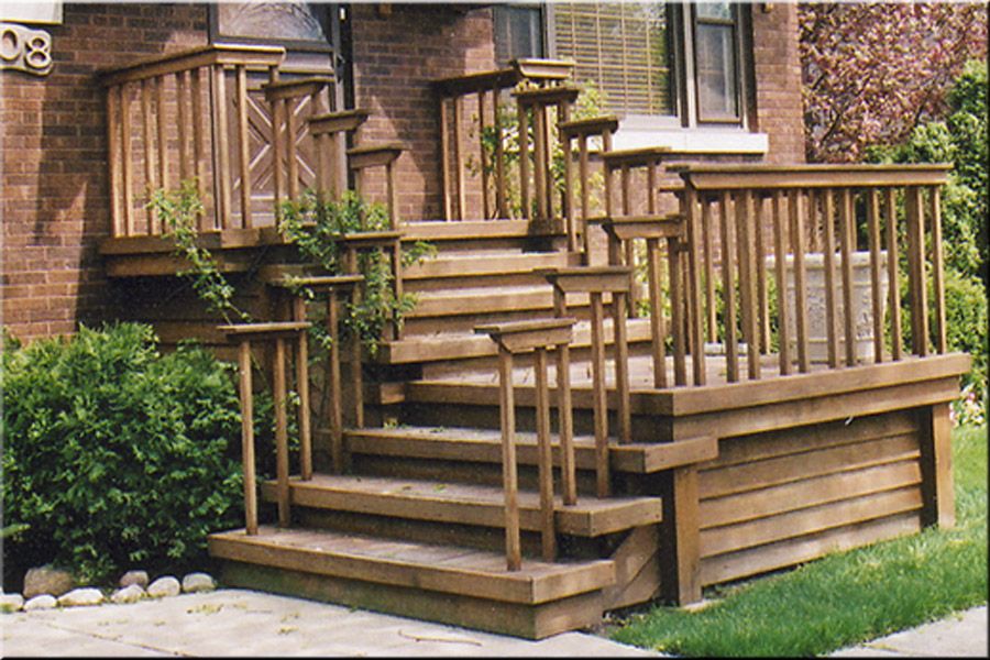 veranda stairs design