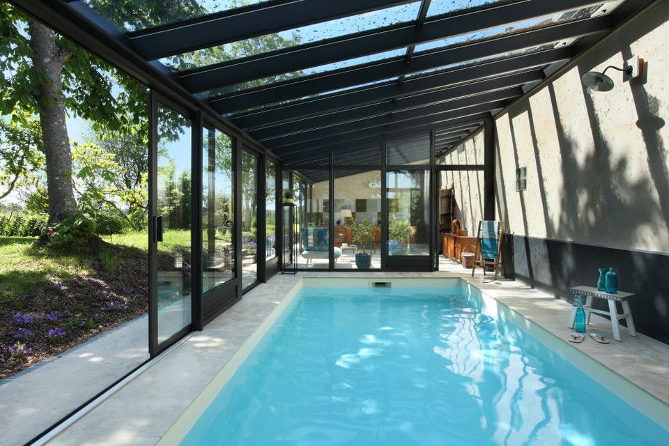 veranda pour piscine interieure