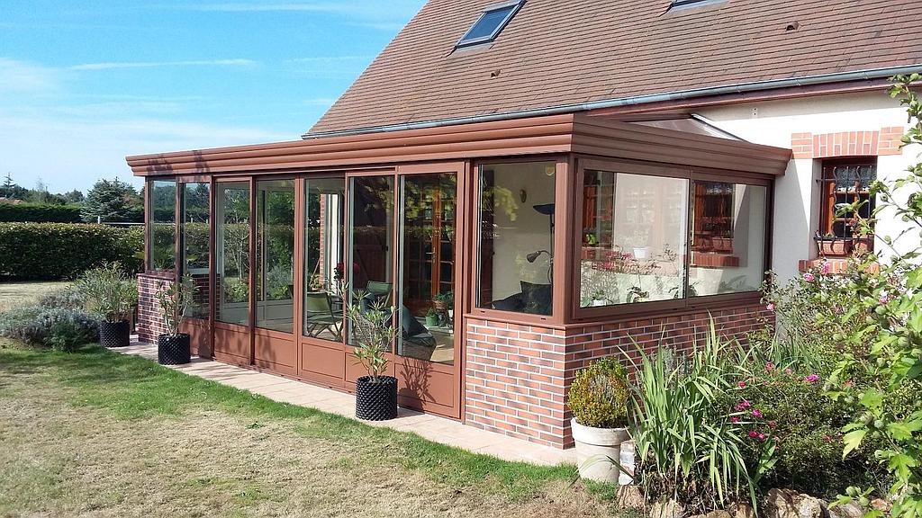 veranda bois brique