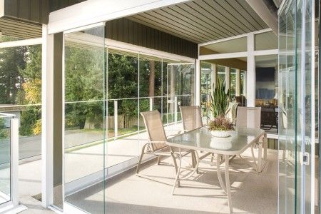 retractable glass veranda