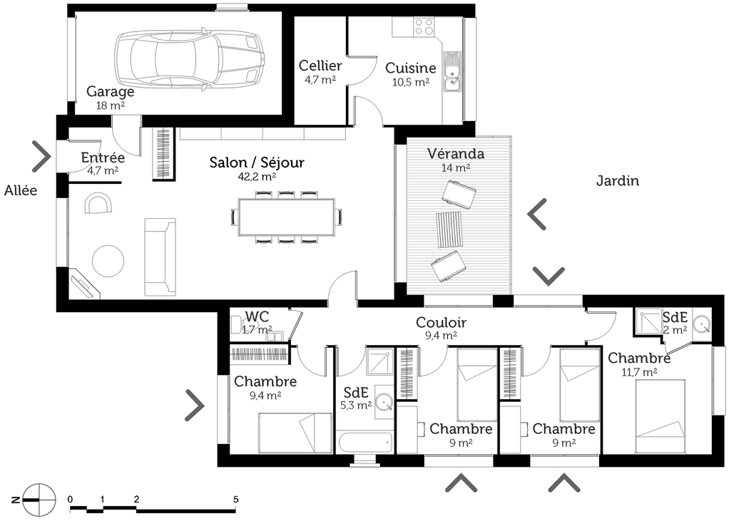 maison veranda plan