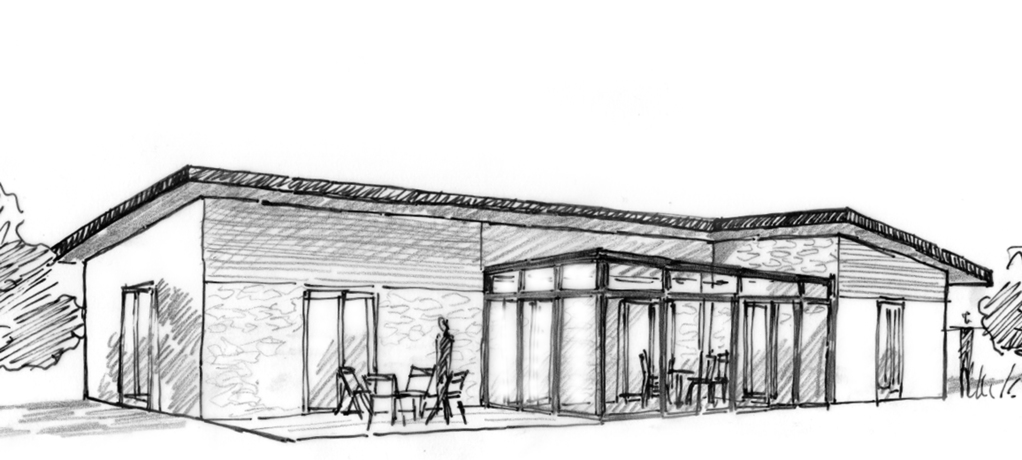 maison en l avec veranda